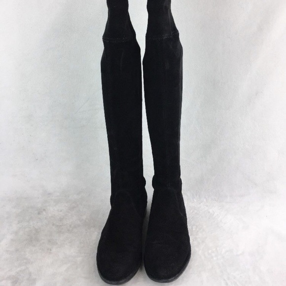 Shoes - STUART WEITZMAN Lowland Black Suede Boots, 6.5M
